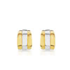 Boucles d'oreilles plaqué or 2 tons