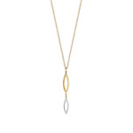 Collier plaqu&eacute; or 2 tons