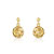 Boucles d&rsquo;oreilles plaqu&eacute; or