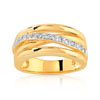 Bague plaqué or 2 tons zirconia