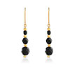 Boucles d'oreilles plaqué or pierre imitation