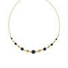 Collier plaqué or pierre imitation