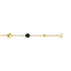 Bracelet plaqué or pierre imitation