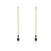 Boucles d'oreilles plaqué or pierre imitation