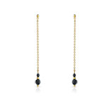 Boucles d'oreilles plaqué or pierre imitation