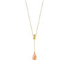 Collier plaqué or pierre imitation