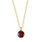Pendentif plaqué or pierre imitation