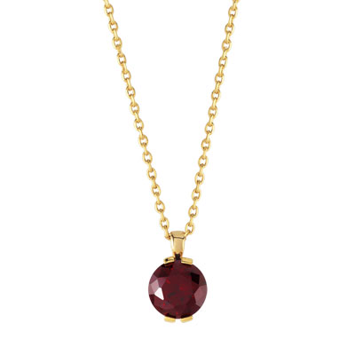 Pendentif plaqué or pierre imitation