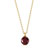 Pendentif plaqu&eacute; or pierre imitation