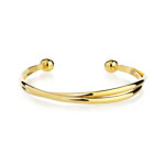 Bracelet jonc plaqu&eacute; or