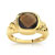 Bague plaqu&eacute; or pierre imitation