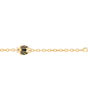 Bracelet plaqué or onyx laque
