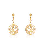Boucles d&rsquo;oreilles plaqu&eacute; or
