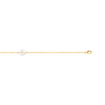 Bracelet plaqu&eacute; or nacre zirconia