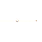 Bracelet plaqu&eacute; or 2 tons zirconia