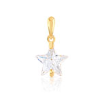 Pendentif plaqu&eacute; or cristal