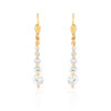 Boucles d'oreilles plaqué or cristal