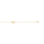 Bracelet plaqu&eacute; or 2 tons zirconia