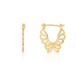 Boucles d&rsquo;oreilles plaqu&eacute; or