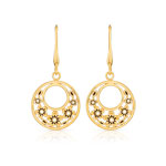 Boucles d&rsquo;oreilles plaqu&eacute; or