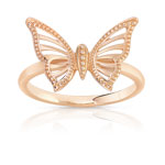 Bague plaqu&eacute; or rose