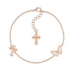 Bracelet plaqu&eacute; or rose