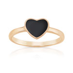 Bague plaqu&eacute; or rose pierre imitation