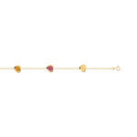 Bracelet plaqu&eacute; or zirconia