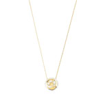 Collier plaqu&eacute; or nacre
