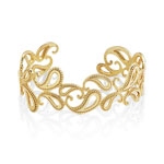 Bracelet manchette plaqué or