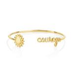 Bracelet rigide plaqué or