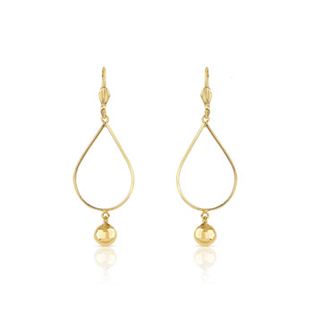 Boucles d'oreilles plaqué or dormeuses