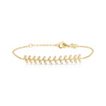 Bracelet plaqué or zirconia