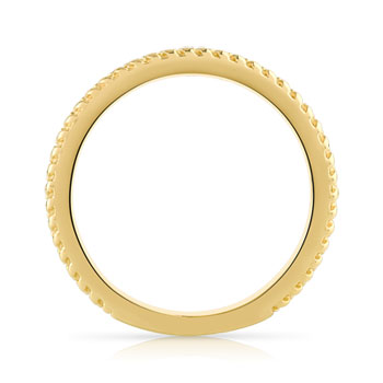 Bague plaqué or zirconia