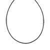 Collier cordon noir plaqué or