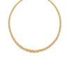Collier plaqué or maille palmier