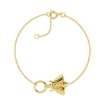 Bracelet en métal doré 18 cm