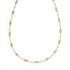 Collier plaqué or pierre imitation