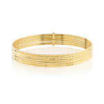 Bracelet semainier plaqu&eacute; or