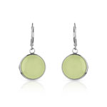 Boucles d&rsquo;oreilles argent 925 jade