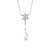Collier argent 925 zirconias pierre imitation 46 cm