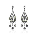 Boucles d&rsquo;oreilles argent 925 marcassite