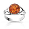 Bague argent 925 ambre