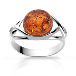 Bague argent 925 ambre