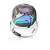Bague argent 925 nacre abalone