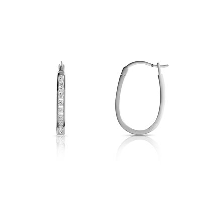Créoles argent 925 zirconia