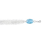 Bracelet argent 925 cristal 18 cm