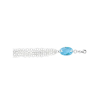 Bracelet argent 925 cristal 18 cm