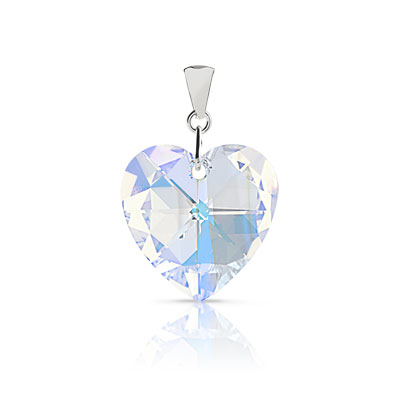 Pendentif argent 925 cristal
