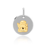 M&eacute;daille argent 925 et or 750